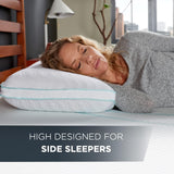 TEMPUR-PEDIC Tempur-Cloud Prohi-kudde, Memory Foam, Vit/överdådig trädgård, King Standard-kuddar Naty Shop