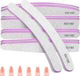 100/180 nagelfilsset, gelnagelfilar, nagelfilsset, nagelfil, gelnagelfil, för gelnaglar, manikyr pedikyr, husdjur (5 stycken, 5 stilar)