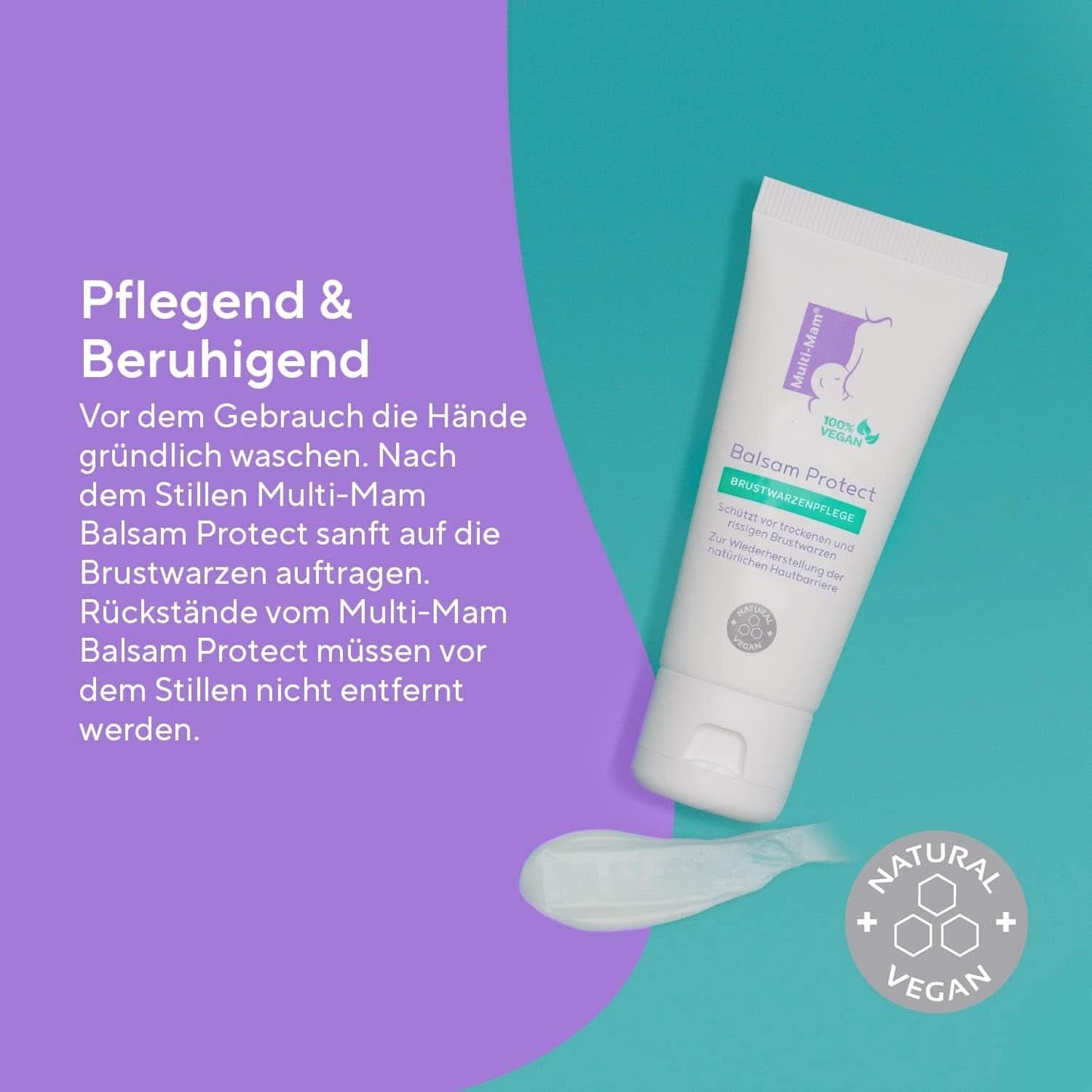 Multi-Mam Balsam Protect Beruhigt Und Schützt Trockene Und Rissige Brustwarzen While Und Vor Der Stillzeit, Brustwarzencreme Stillen, 30 Ml Tube Accessories Mat och Amning Bebe Naty Shop