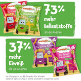 Pumpkin Organics Baby Multigrain morots- och mangoringar (förpackning med 8) Tillsatsfria babysnacks från 12 månader - Allergenfri² och glutenfria³ Baby Crunchy Snacks (8 x 20g)