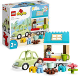 LEGO 10986 DUPLO At Home On Wheels, leksaksbil med stora klossar, figurer och leksaksbil för pojkar och flickor från 2 år, utvecklar finmotorik Byggset Besuche den LEGO-Store Singur
