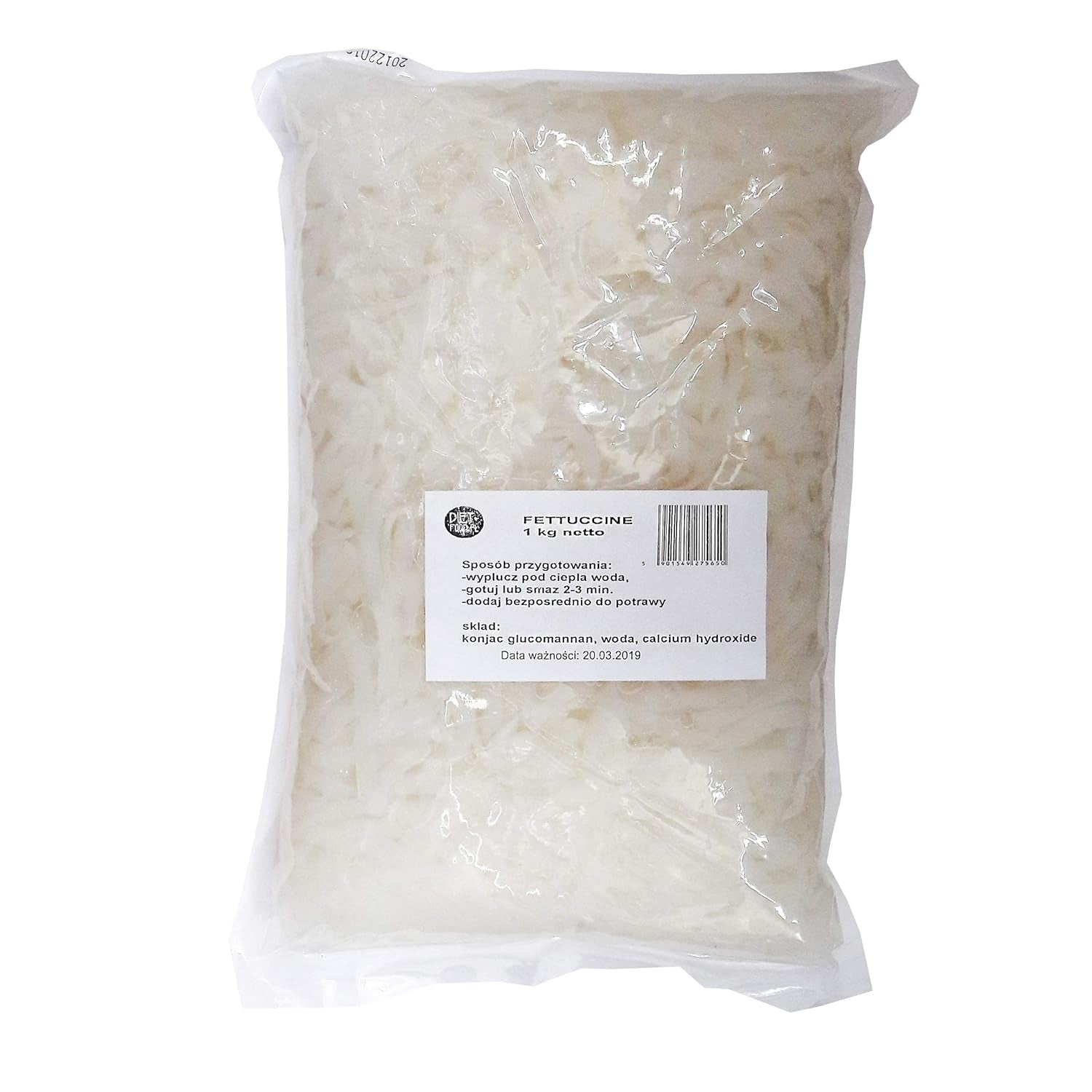 Dietfettuccine 1000g 1kg Sockerfri och glutenfri Konjac