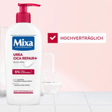 Mixa Urea Cica Body Lotion XXL, Med urea och regenererande panthenol, Lugnande och skyddande kroppsmjölk, För torr hud, 400 ml Dusch och bad Naty Shop