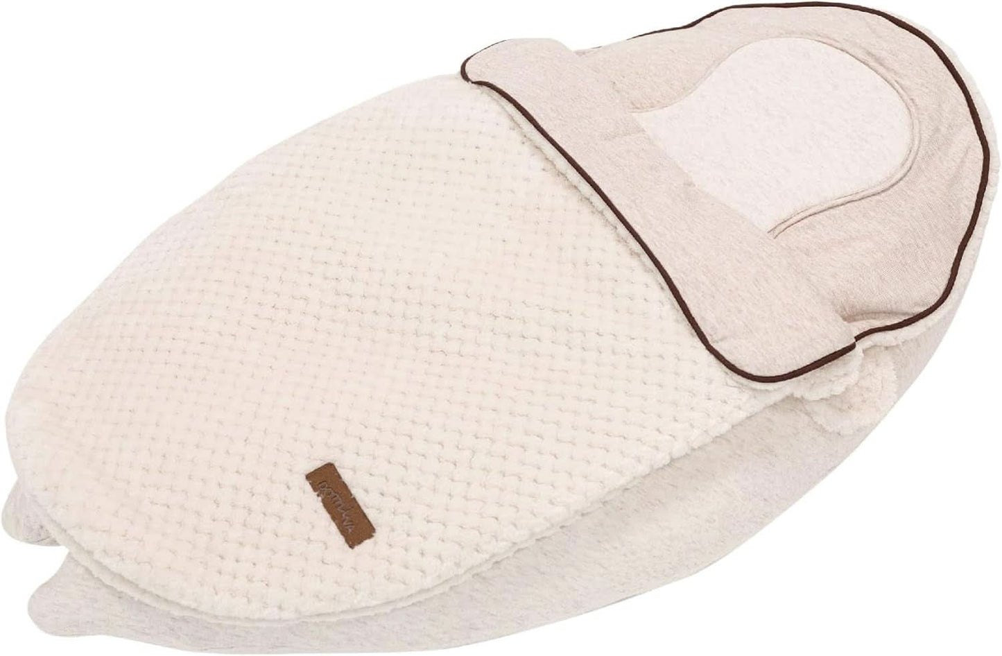 Multifunktionell amningskudde, 4 i 1, Soft Nova, beige, enkel kudde: 202 cm, fåtölj, 40 X 75 X 22 cm Tillbehör Mat och Amning Bebe Naty Shop