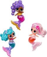 LOL Överraskning! Mermaids Makeover Magic Tots - Riktigt läppglans för dig och din docka att göra själv, mixa och skapa smink, Rolig vattenlek, 6 dockor att samla - Ålder 4+