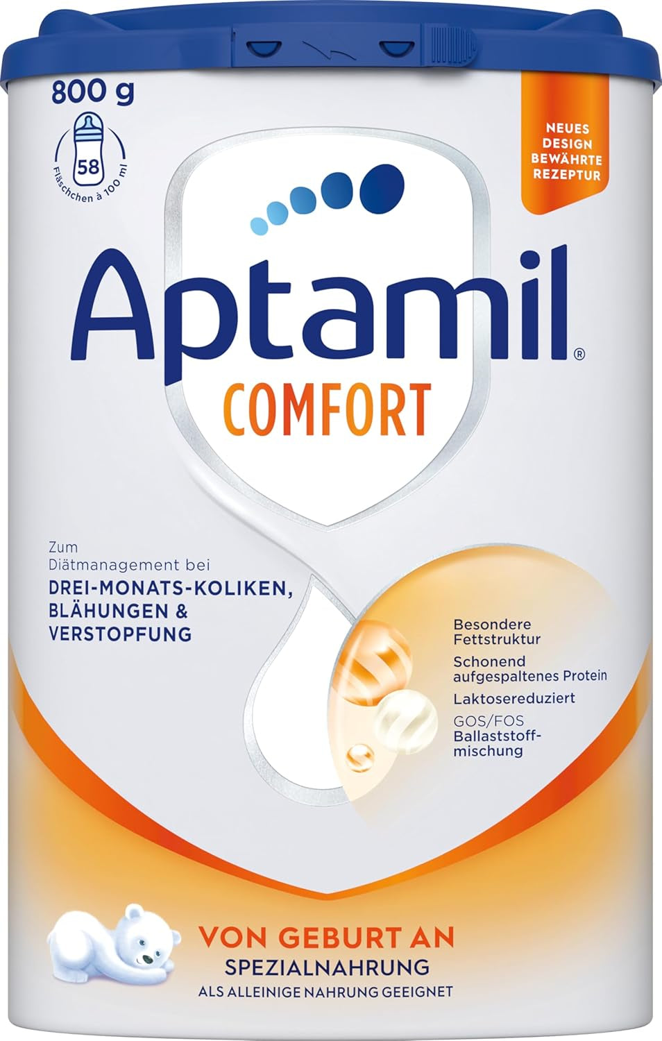 Aptamil Comfort - Specialformel från födseln - 1 x 800 g