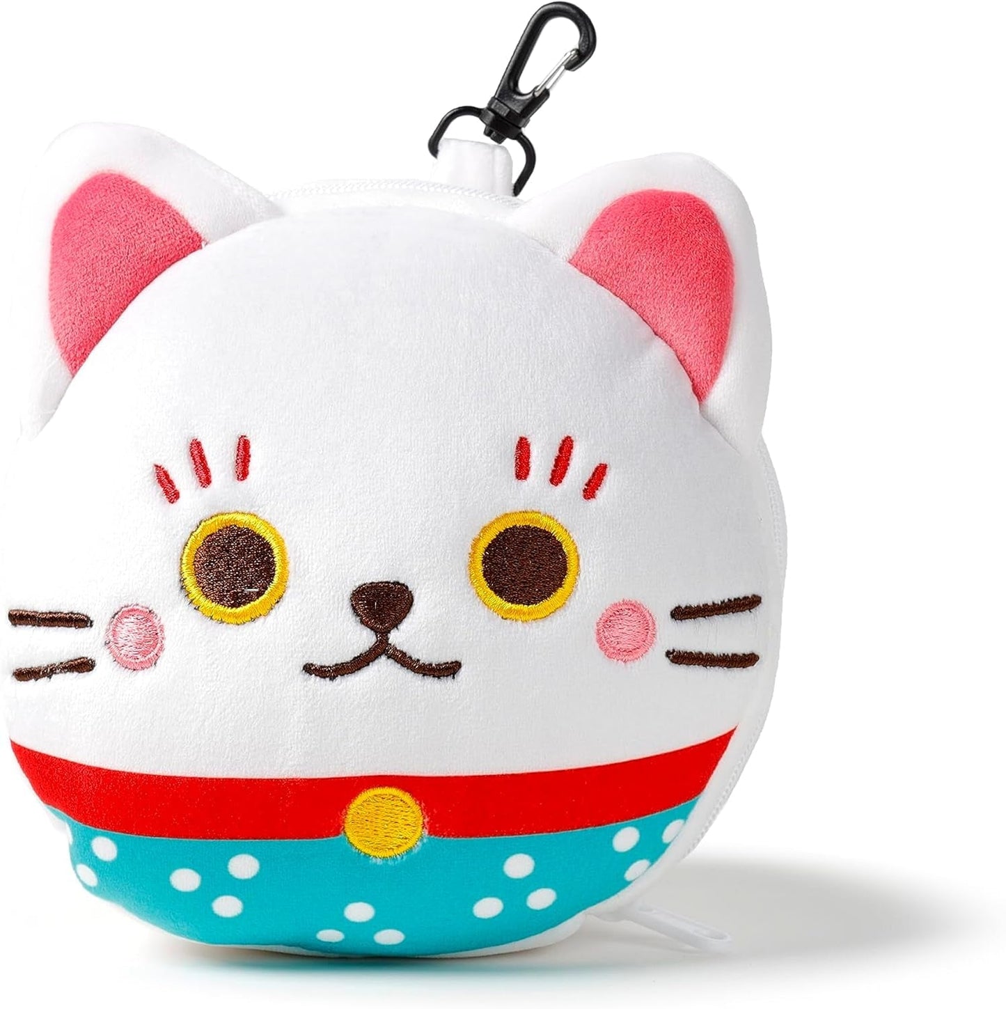Resekudde med Relaxeazzz-mask - Maneki Neko cat lucky charm Resekuddar Naty Shop