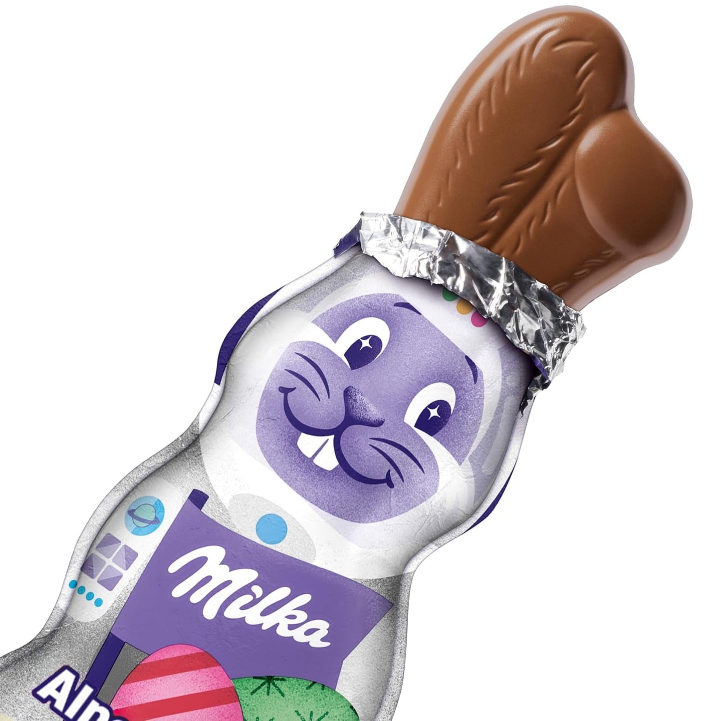Milka Smiling Bunny Alpine Milk Design Edition - Påskchoklad med 3 olika mönster - 24 x 45g