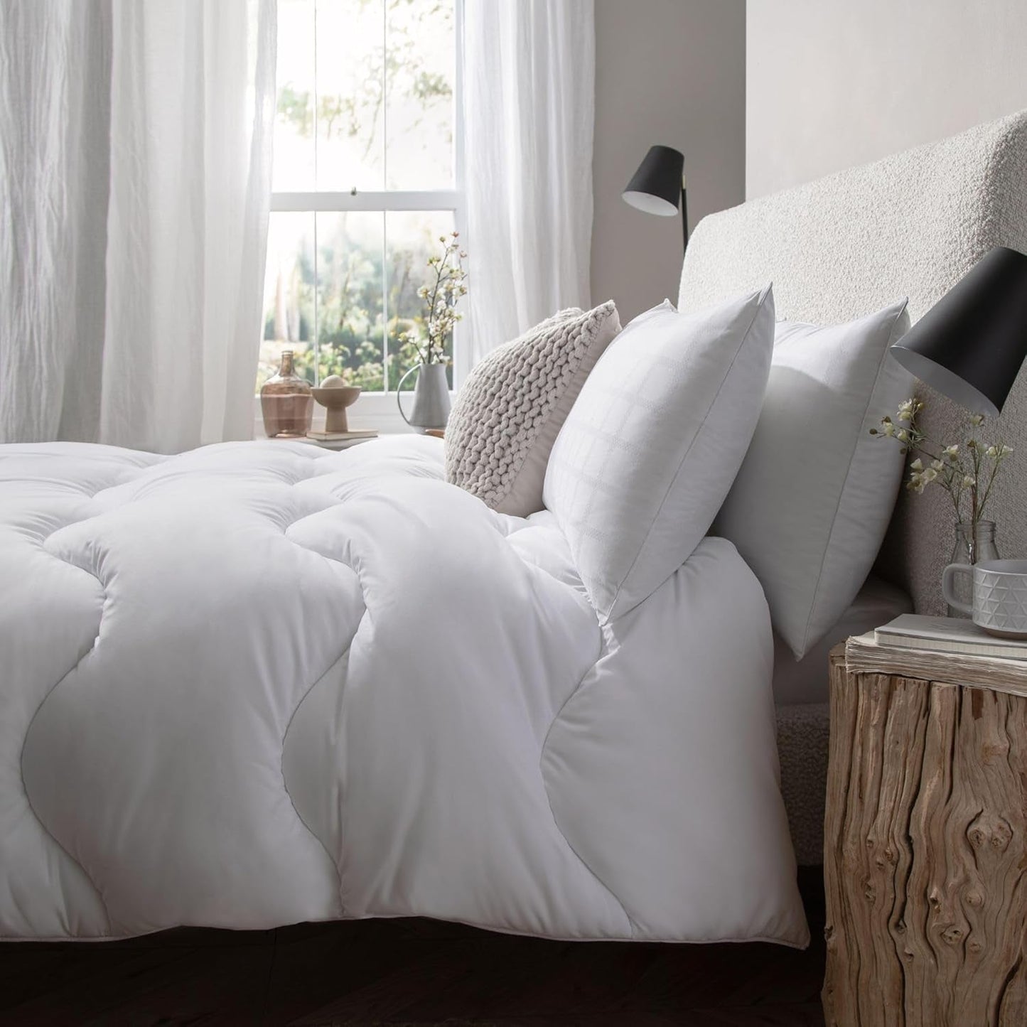 Allergy Defense Duvet, 4,5 Tog, tillverkat av återvunnet material, anti-allergiframkallande och hypoallergena, Super King Size-säng Täcken och täcken Naty Shop