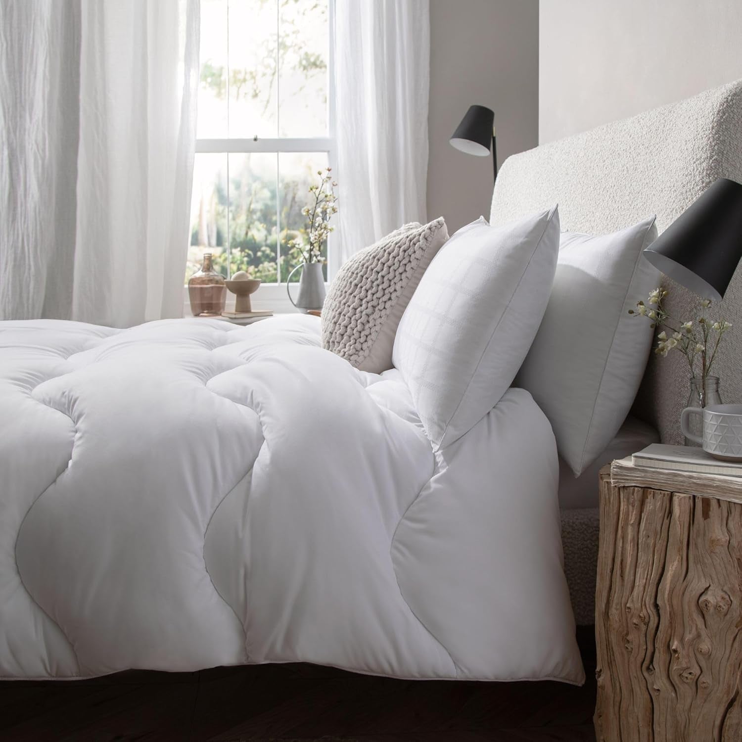 Allergy Defense Duvet, 4,5 Tog, tillverkat av återvunnet material, anti-allergiframkallande och hypoallergena, Super King Size-säng Täcken och täcken Naty Shop