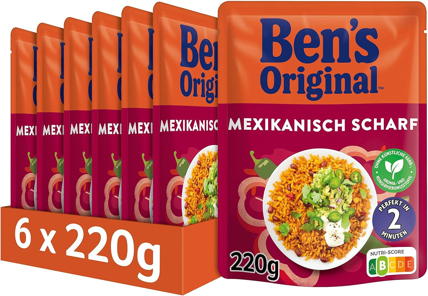 BEN'S ORIGINAL™ mexikanskt expressris 6 x 220 g