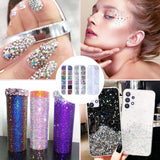 4200 Stück Strasssteine ​​Für Nägel, Nagelglitzer, Pailletten, Nagelaufkleber Mit Kristallen, Nagel-Edelsteinen, Diamanten Für Nagelkunst, Einschließlich Wachsstift Für Strasssteine ​​Und Strass-Picker