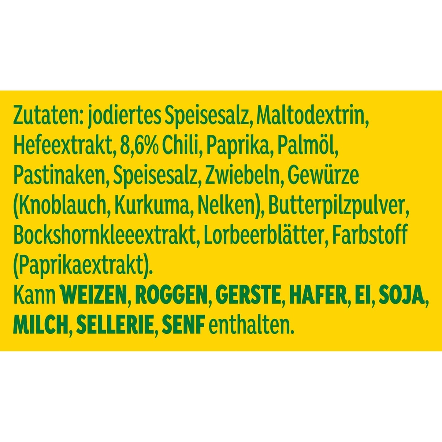 Knorr Würzmischung Chili Smaksatt för snabba rätter att krydda och krydda potatis, pasta, grönsaker med mera 90 g