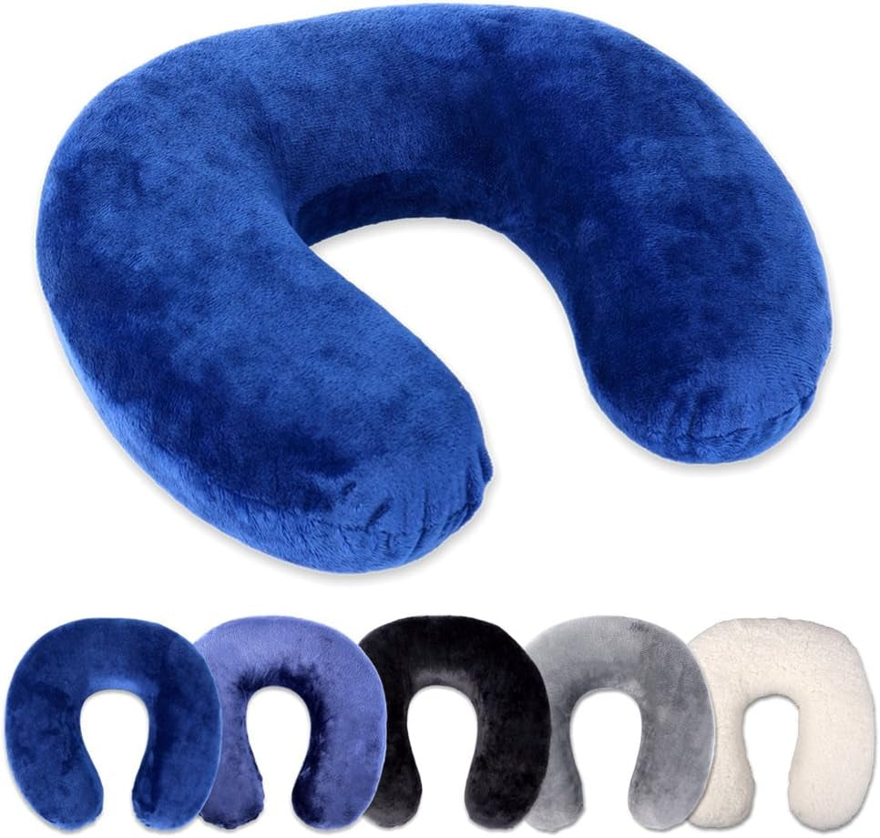 Rocco eK nackkudde, 4 färger tillgängliga, resekudde, nackstödskudde, ortopedisk nackstödskudde, Memory Foam