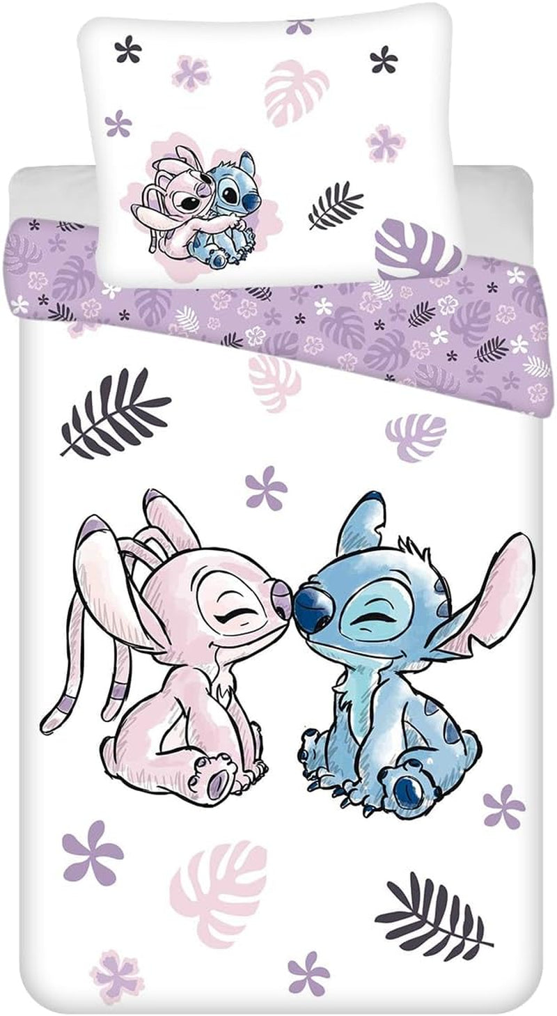 Disney Stitch Vändbara Sängkläder 100 % bomull Sängkläder - Kids Naty Shop Standardtitel