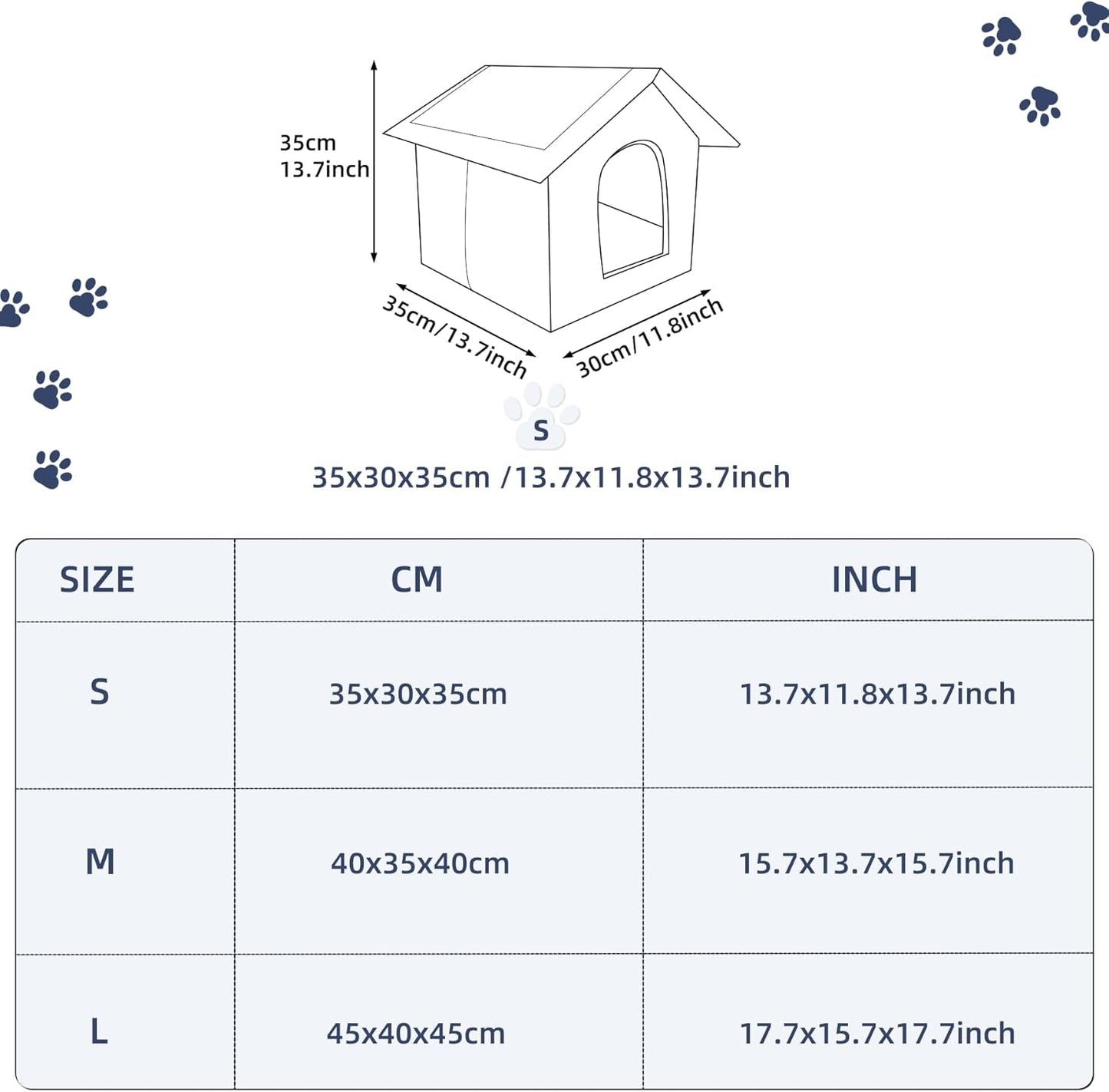 Katzenhaus Für Draußen Winterfest Wasserdicht Wetterfester Katzenhöhle Haustierhaus mit Katzenmatte Varm Hundehöhle Waschbar Hundehaus Tierheim Für Streuner Haustiere 45x40x45