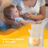 Vinabo 50 Stück Muttermilchbeutel, 250Ml Bpa-Free Buttermilk Storage Bag, Milchbeutel Für Muttermilch Mit Ausgießer Für Das Stillen, Selbststehender, Kann Eingefroren Werden, Vorsterilisiert Tillbehör Mat och amning Baby Naty Shop