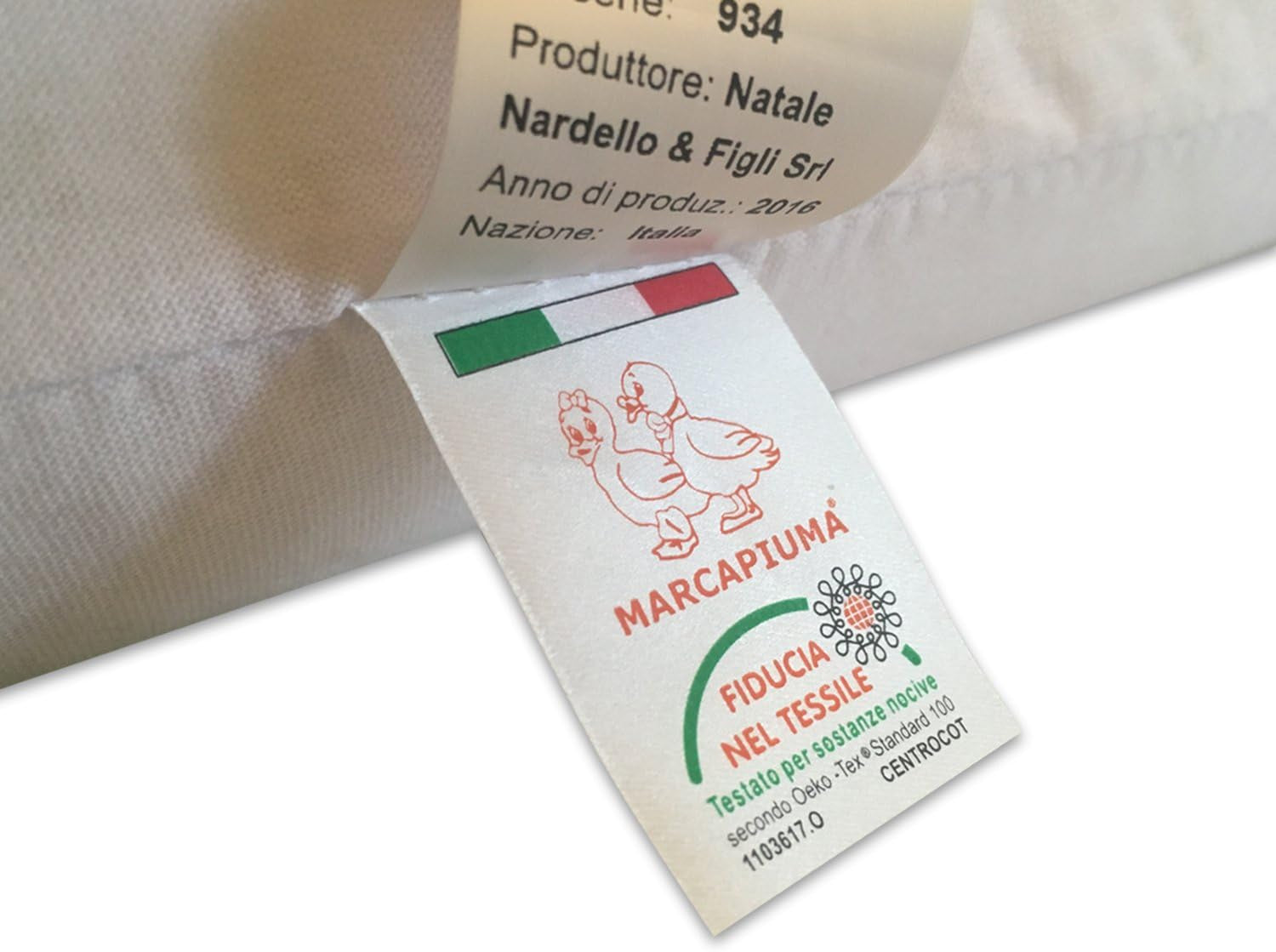 Naturlatexkudde Dubbelvågsmodell - Perforerad latexkudde Ultra andas Naturlig och hälsosam återhämtning - Högsta komfort Ergonomisk antibakteriell - 100 % tillverkad i Italien Naty Shop standardkuddar