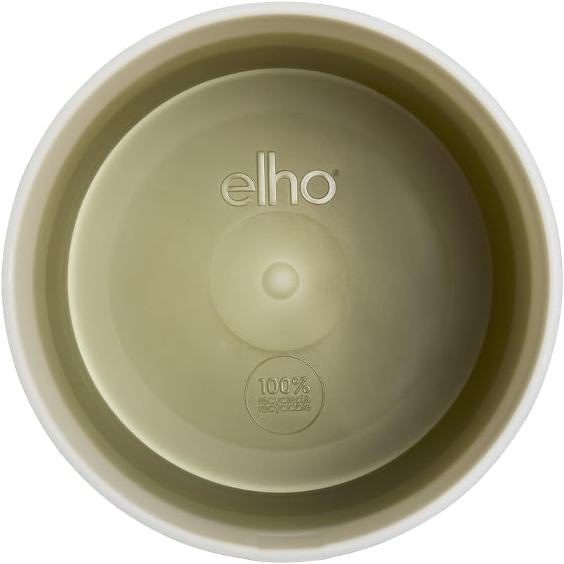 Rund kruka elho Färggradient 16cm - för inomhusbruk - 100% återvunnen plast - Ø 15,9 x H 14,7 - Grön/Bambugrön