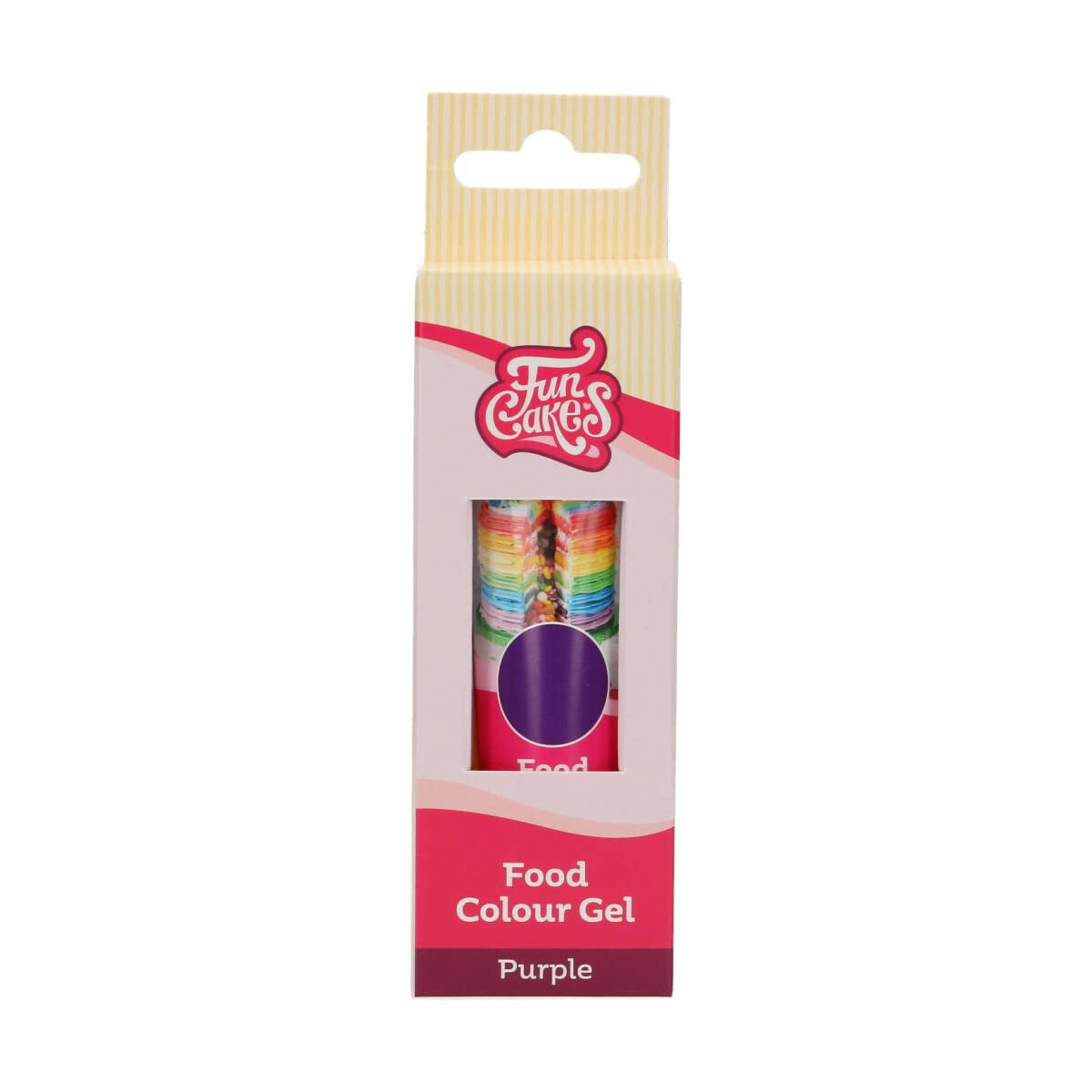 Funcakes Food Color Gel Violet: Högkoncentrerad karamellfärg för deg, grädde, fondant och marsipan. Enkel dosering. En droppe för att skapa livfulla färger. Halal. 30 g.