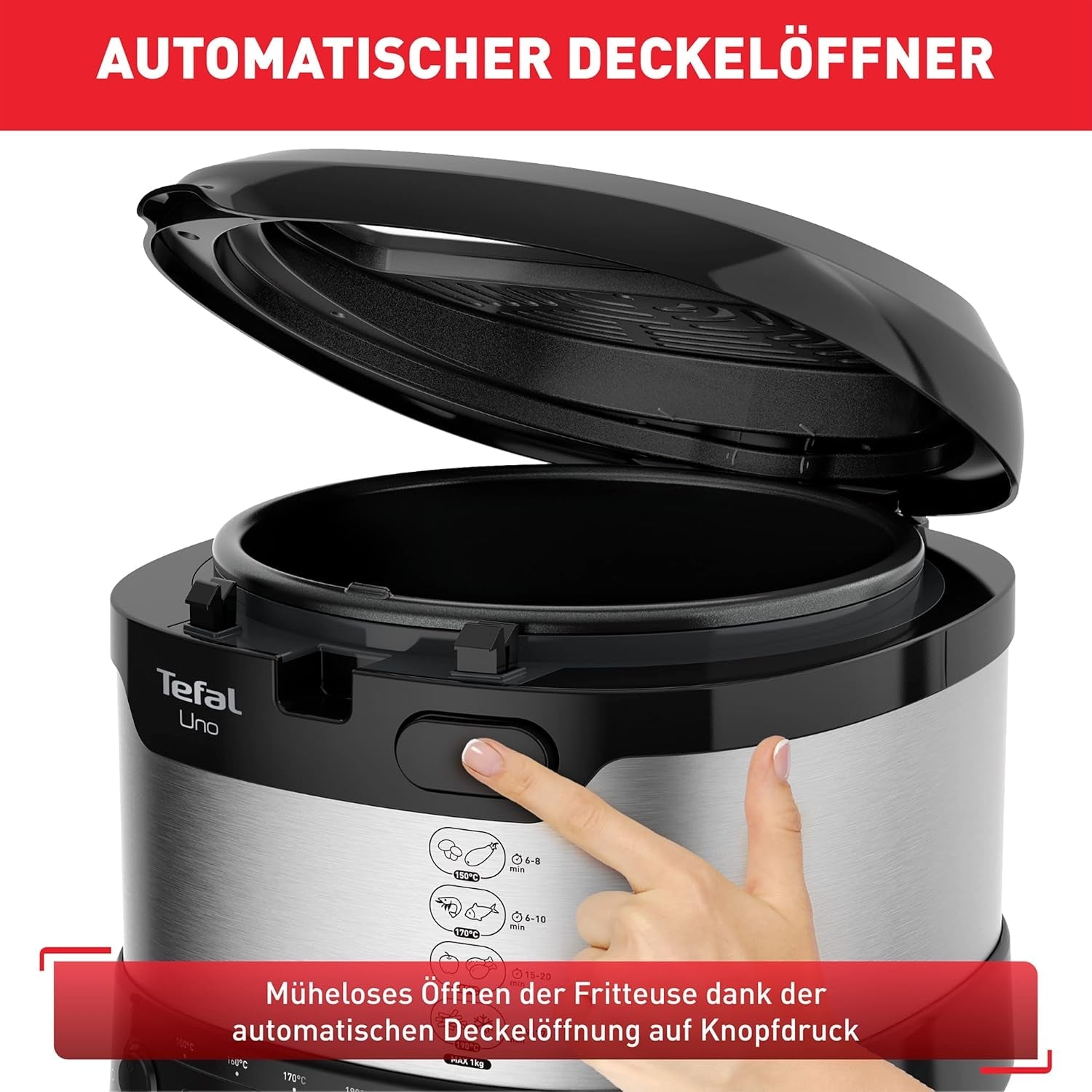 Fritös Tefal Uno M FF215D, 1470 Watt, kapacitet: 1 kg Naty Shop Appliances