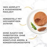 Fine Pate Gourmet Gold med grönsaker, blöt kattmat med öring och tomat, förpackning om 12 (12 x 85 g)