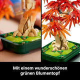 LEGO Botanicals Japansk röd lönn - Bonsaiträd - Konstgjord växtsats med röda och orange löv, plus skål - Heminredning - Presentidé för vuxna - 10348 Byggset Besuche den LEGO-Store