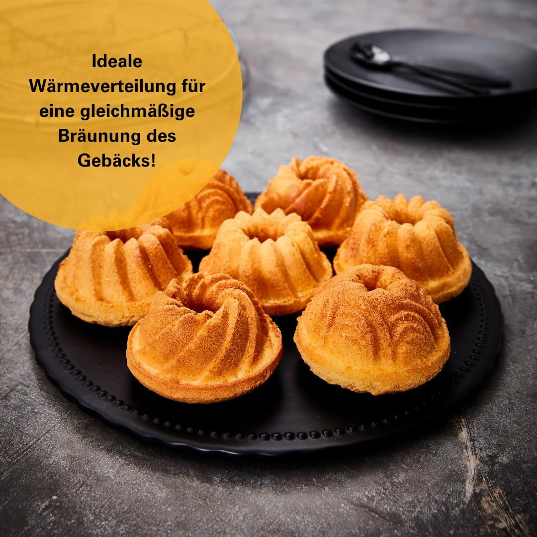 Birkmann, Contoura, Gugelhupfblech Violet, Backform Aus Aluguss, Mit Antihaftbeschichtung Und Rezept, 887077 Formar och brickor för bakning Naty Shop