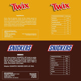 Mixed Minis, Snickers, Bounty, Twix, Milky Way, Choklad Bulk Pack, One Pack (1 x 400g) (Pack om 5)