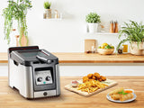 Tefal FR600D Clear Duo fritös, fritering med mindre rök och lukt, kapacitet 1,2 kg, termostat, timer, stort visningsfönster utan imma Hushållsapparater Naty Shop