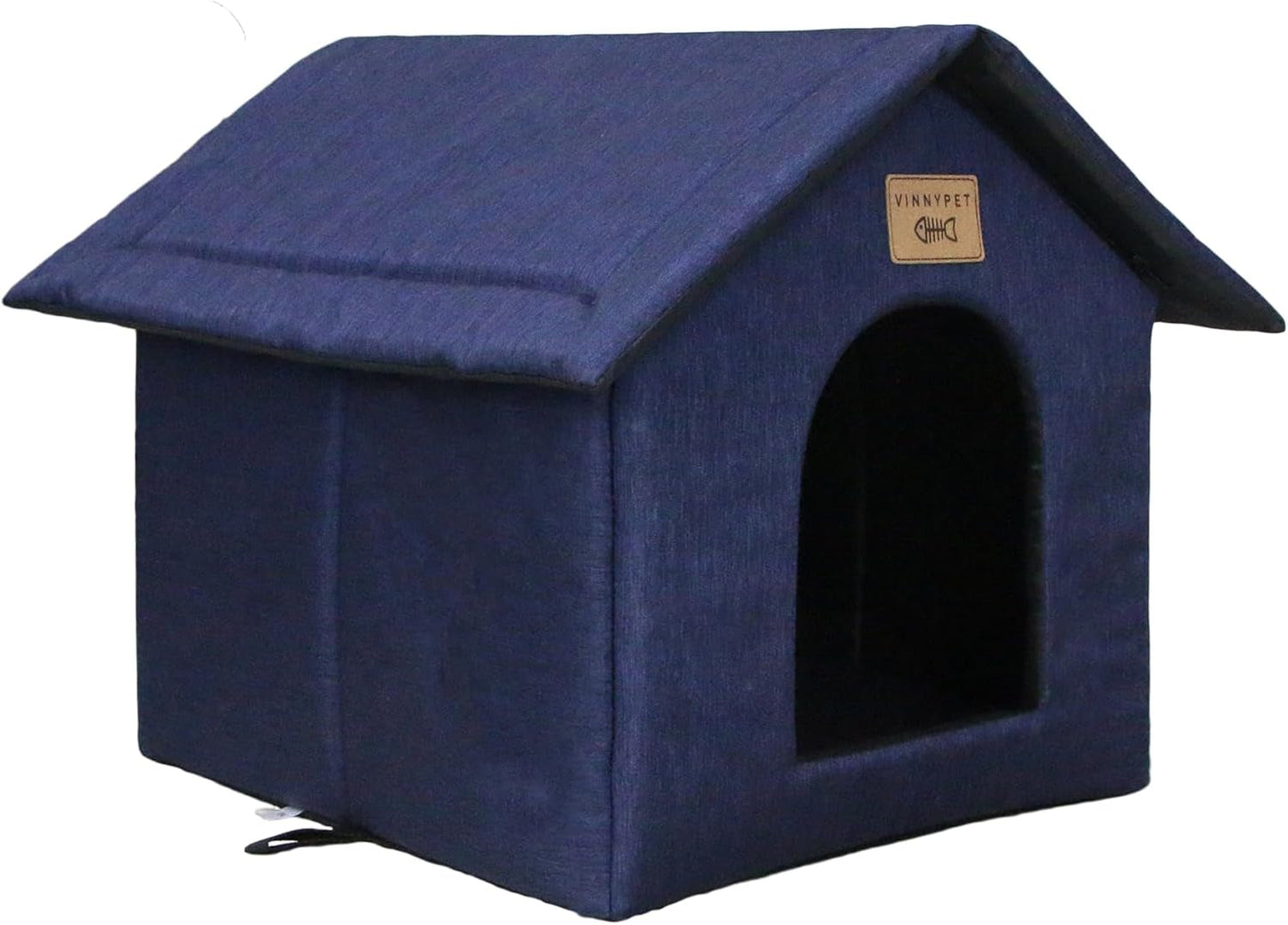 Katzenhaus Für Draußen Winterfest Wasserdicht Wetterfester Katzenhöhle Haustierhaus mit Katzenmatte Varm Hundehöhle Waschbar Hundehaus Tierheim Für Streuner Haustiere 35x30x35cm