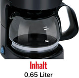24V Kaffebryggare för lastbil - Kaffebryggare för lastbil - Kaffebryggare med filter - Håll varm kaffebryggare - Kaffebryggare i glaskaraff - Svart