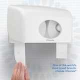 Kleenex standardrulle 8441 toalettpapper - 2-skikts toalettpapper - 6 paket med 6 rullar X 600 ark vardera, vit (36 rullar/21 600 ark totalt)