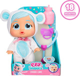 Cry Babies Loving Care Kristal Doll, Kristal Loving Care Baby Doll med 3 tillbehör för Doctor Play, Nursing Care, Crying with Real Tears, Toy for 18 Months Baby