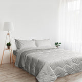 Foppapedretti Nacht&Natura täcke för dubbelsäng 2P; pearl wave, 100% bomullsöverdrag, Made in Italy Täcken och täcken Naty Shop