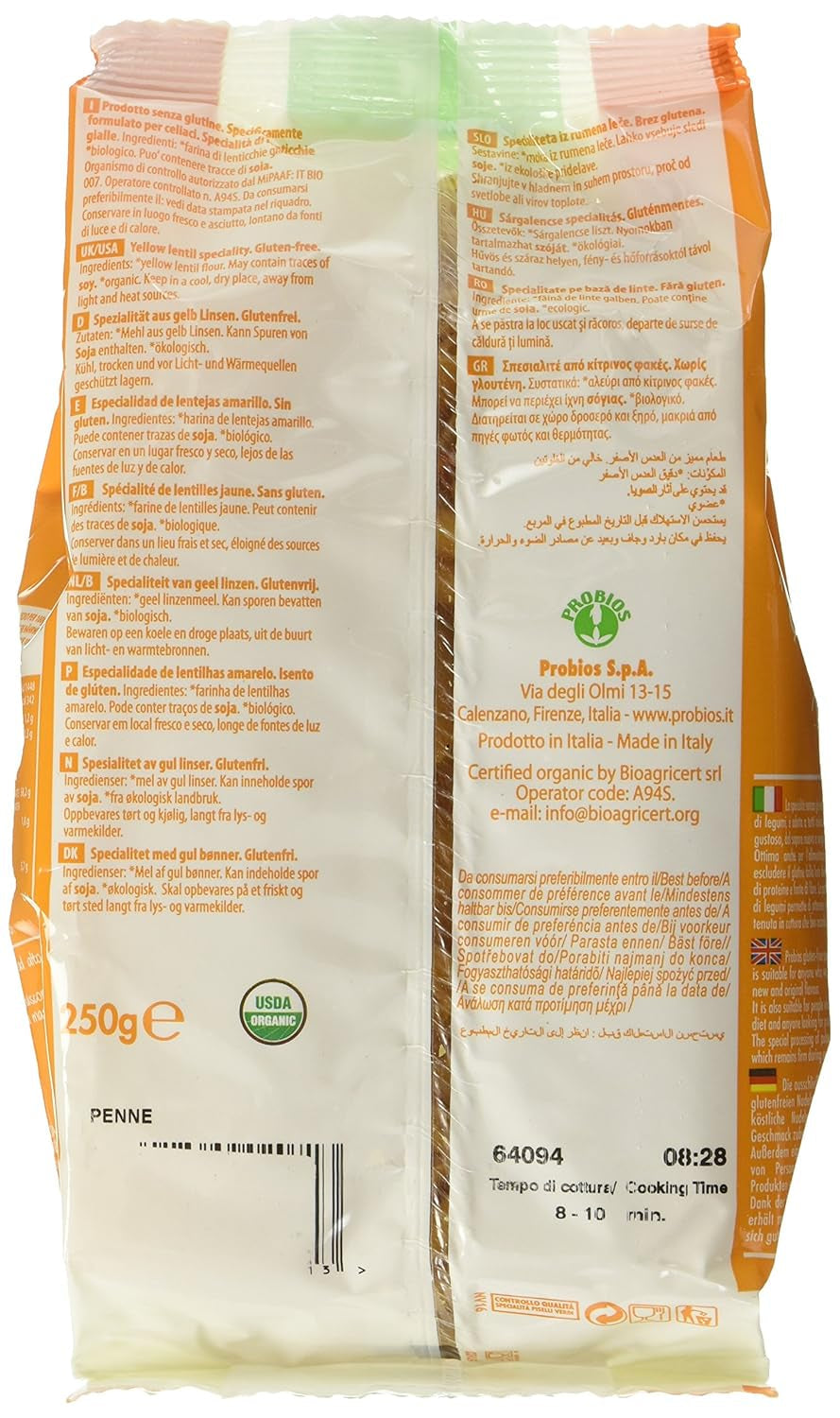 Gul linspenne, förpackning om 12 (12 x 250 g)