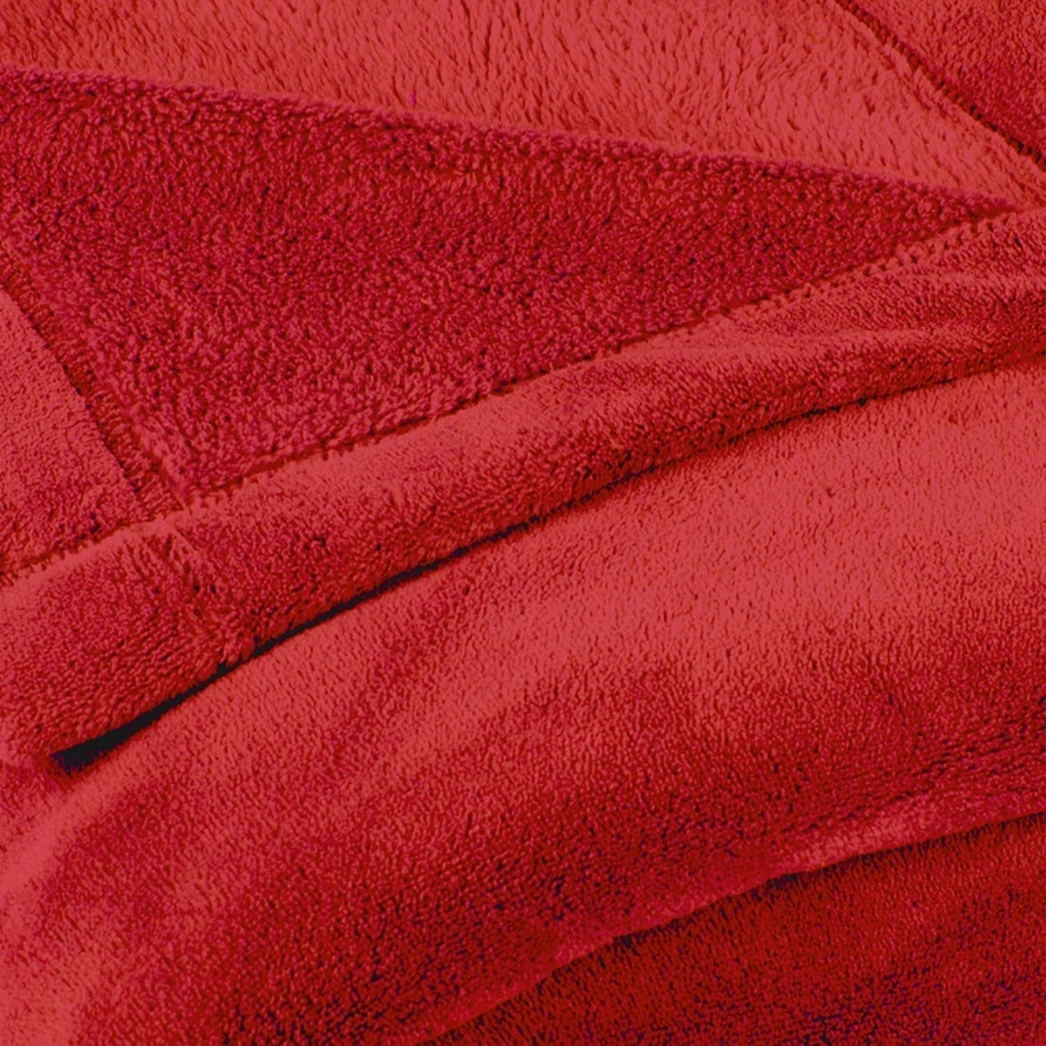 Celinatex fluffig filt XXL 220 X 240 Cm röd sofffilt varm filt mjuk mikrofiber Fleece Oeko-Tex Montreal Sängar och överdrag Besuche den CelinaTex-Store