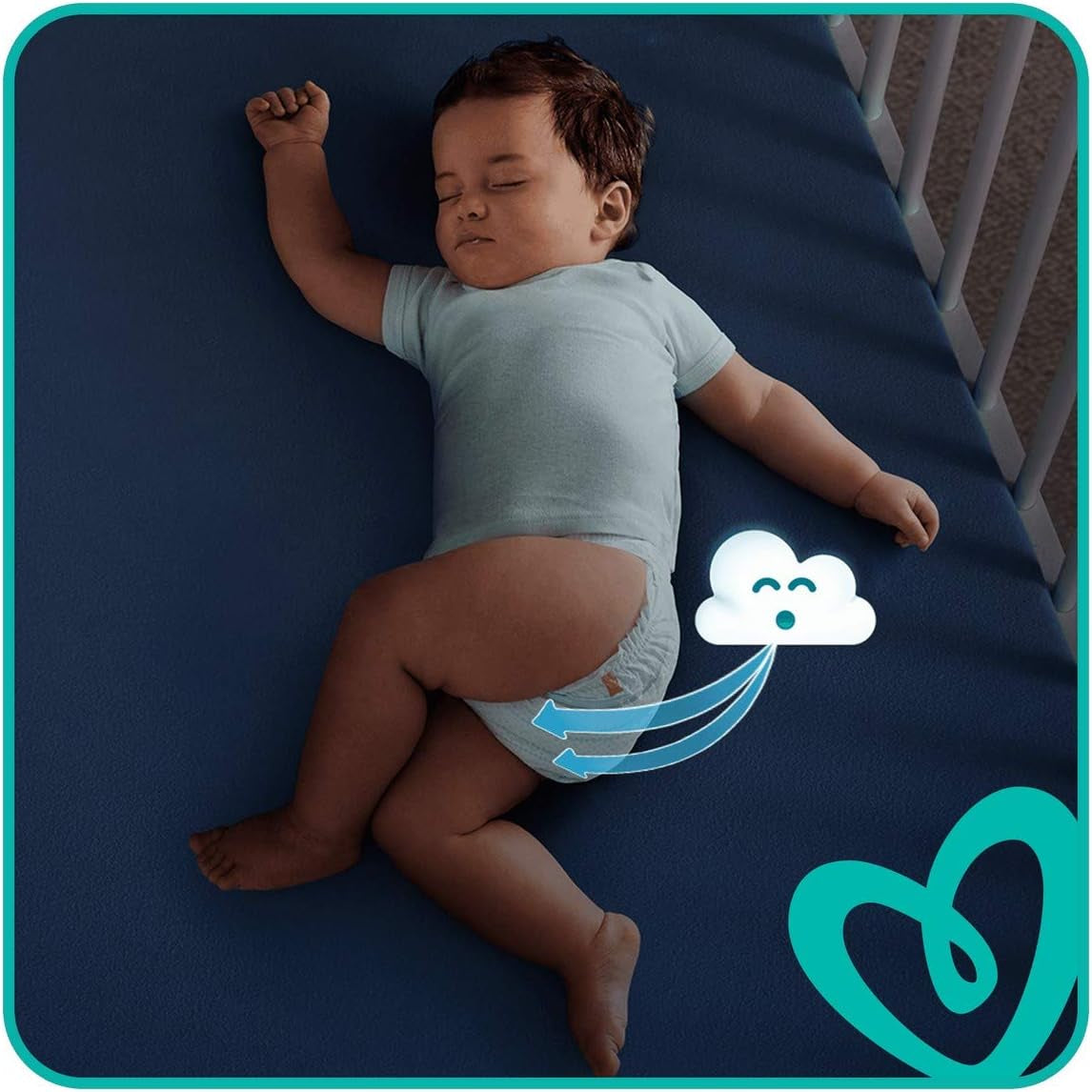 Blöjor Pampers 81657566 Baby-Dry Byxor, vit