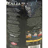 Kafffe, Bar Italia Espresso, gran crema (1 kg, påse), förpackning om 1