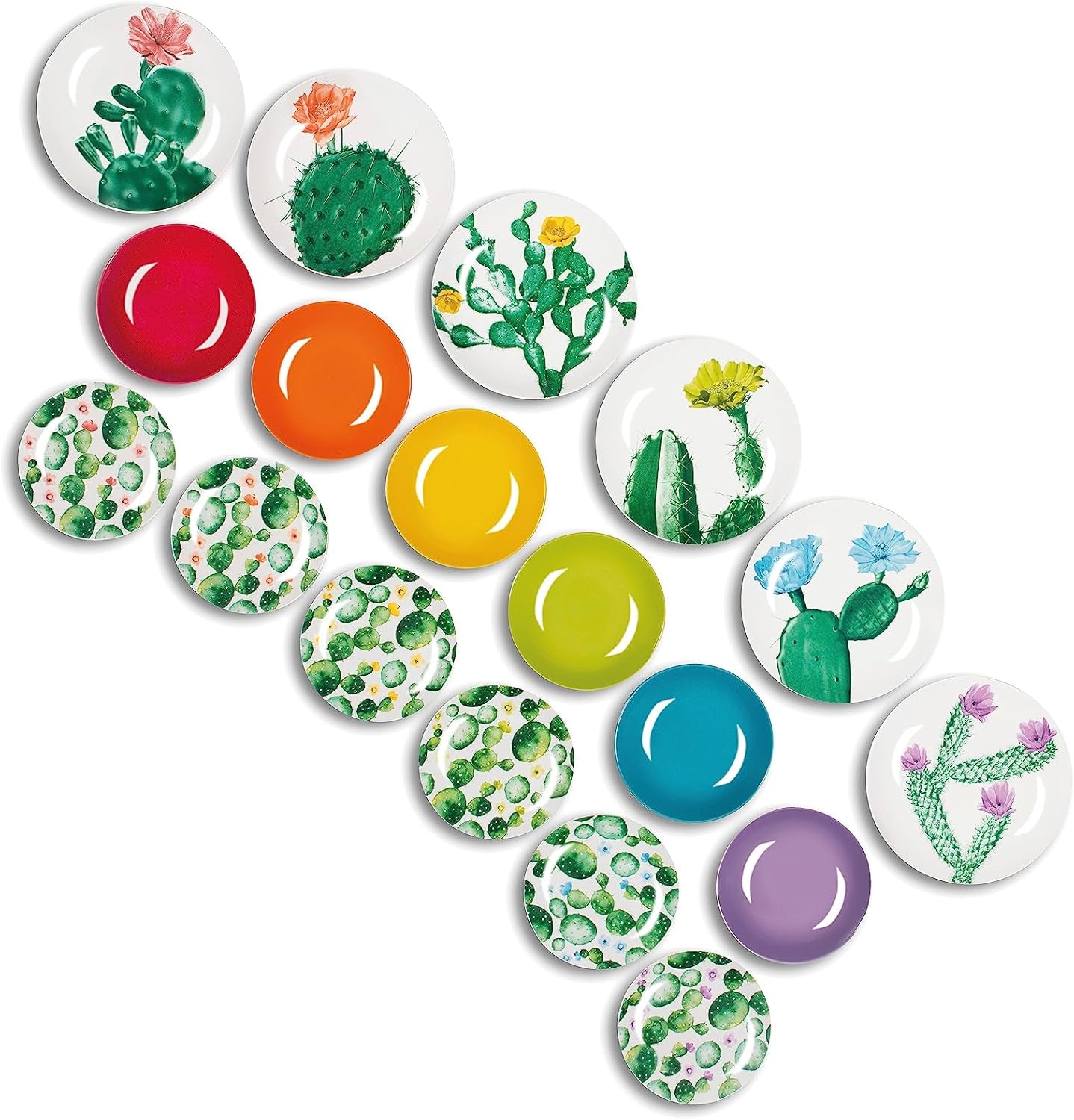 Excelsa Color Cactus servisset, 18 delar, flerfärgad