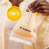 Medela Easy Pour Muttermilchbeutel Zum Einfachen Ausgießen, 100 Stück, 210 Ml, Auslaufsichere Einweg-Muttermilchbeutel Mit Überlaufschutz, Stillhelfer Tillbehör Barnmat och amning Naty Shop
