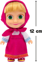 Masha och Michka docka 12 cm samlingsbar sommaroutfit modellleksak för 3 år och uppåt MHA001