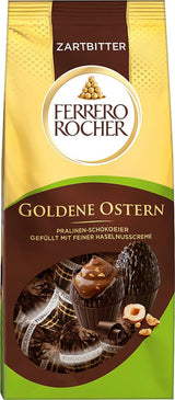 Chokladpralinägg 90g – Mörk choklad med hasselnötsbitar och fin kakaokräm med hasselnötter – Påskägg till påskbon – Påskpresent – ​​Påskchoklad, påskgodis