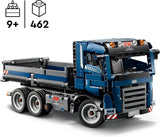 LEGO Technic Dump Truck leksak med ratt och rörlig dumper - blå byggfordon - presentidé för födelsedagar eller semester - byggset för pojkar och flickor från 9 år 42203 Byggset Besuche den LEGO-Store