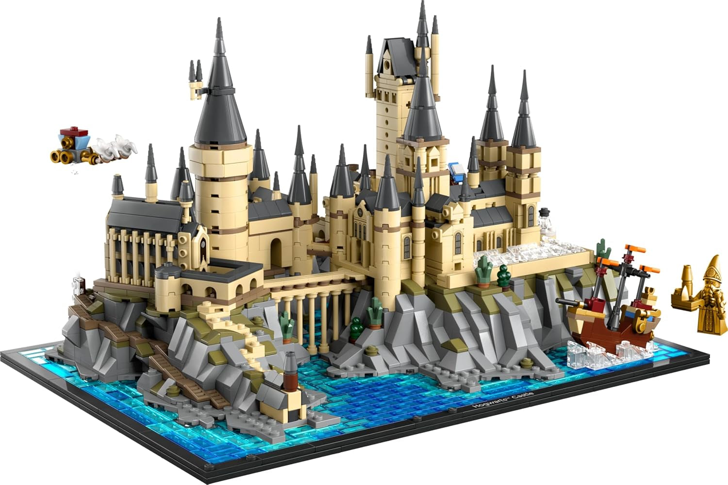 Hogwarts slott LEGO Harry Potter med slottsvingar - vuxensamlingsset inklusive huvudtorn och astronomiskt torn, hemligheternas kammare och arkitektminifigur - present till kvinnor - 76419 Byggset Besuche den LEGO-Store