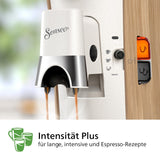 Espressomaskin med PHILIPS Senseo Select-kapslar - Intensity Plus, med Memo-funktion för 3 kaffespecialiteter, Crema Plus, ekologisk produkt, hög kvalitet, silkesvit (CSA240/05)