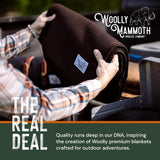 Woolly Mammoth Woolen Co. campingfilt, extra stor, merinoull, Den perfekta utomhusutrustningen för bushcraft, camping, vandring, vandring, överlevnads- eller stugfilt. Brun, 168 X 228 Sängar och filtar Woolly Mammoth Woolen Company