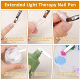 10 Stück Nailart Pinsel Set, Braun Nail Art Borstar Nailart Design Pinsel Nageldesign Pinselfür Gelnägelfür Heimwerker Maniküre Salon Zuhause Nailpinsel Set