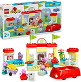 LEGO DUPLO 10434 Peppas Supermarket: kreativ pedagogisk leksak och lekset, present till pojkar och flickor från 2 år, uppmuntrar fingerfärdighet Byggset Besuche den LEGO-Store Standardtitel