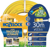 HOZELOCK-slang - Ultramax 12,5 mm x 30 m, upp till 70 % återvunnen PVC, robust, väderbeständig, vridfri, böj- och krossbeständig, grå